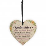 Godmother Gifts Best Friend Wooden Heart Plaque Thank You