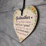 Godmother Gifts Best Friend Wooden Heart Plaque Thank You