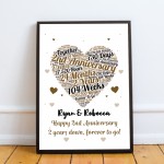 2nd Anniversary Gift Wedding Anniversary Gift For Husband Wife