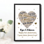 2nd Anniversary Gift Wedding Anniversary Gift For Husband Wife