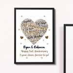 2nd Anniversary Gift Wedding Anniversary Gift For Husband Wife