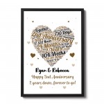 2nd Anniversary Gift Wedding Anniversary Gift For Husband Wife