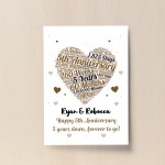 5th Anniversary Gift Wedding Anniversary Gift For Wife Husband