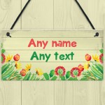 Personalised Sensory Garden Greenhouse Allotment Sign New Home