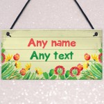 Personalised Sensory Garden Greenhouse Allotment Sign New Home