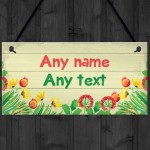 Personalised Sensory Garden Greenhouse Allotment Sign New Home