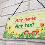 Personalised Sensory Garden Greenhouse Allotment Sign New Home