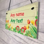 Personalised Sensory Garden Greenhouse Allotment Sign New Home