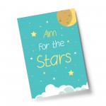 Aim For The Stars Space Wall Art Child Boys Bedroom Print Decor