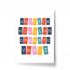 Nursery Print Alphabet Child Kids Room Pictures Wall Art Decor