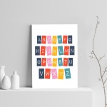 Nursery Print Alphabet Child Kids Room Pictures Wall Art Decor