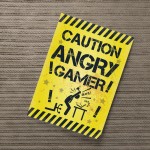 Angry Gamer Print For Wall Boys Bedroom Decor Funny Gamer Gift