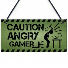 Funny Gamer Gift Gaming Sign Man Cave Sign Boys Bedroom Decor 