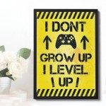 Framed Gaming Print For Wall Boys Bedroom Decor Son Xmas Gift