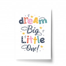 Nursery Print Dream Big Baby Kids Room Pictures Wall Art Decor