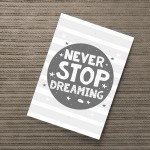Grey Nursery Print Dream Child Baby Room Pictures Wall Art Gifts