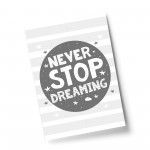 Grey Nursery Print Dream Child Baby Room Pictures Wall Art Gifts