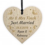 Personalised Just Married Gift For Husband Wife Wedding Gift