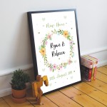 1st Home New Home Gift House Personalised Warming Present Framed