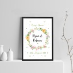 1st Home New Home Gift House Personalised Warming Present Framed