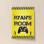 Bedroom Sign Print For Wall Personalised Boys Bedroom Decor Xbox