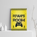 Bedroom Sign Print For Wall Personalised Boys Bedroom Decor Xbox