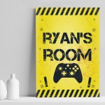 Bedroom Sign Print For Wall Personalised Boys Bedroom Decor Xbox