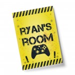 Bedroom Sign Print For Wall Personalised Boys Bedroom Decor Xbox