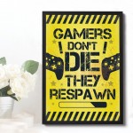 Gaming Gift Framed For Boys Bedroom Man Cave Xmas Gift For Son