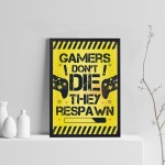 Gaming Gift Framed For Boys Bedroom Man Cave Xmas Gift For Son