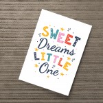 Nursery Print Sweet Dreams Child Kids Room Pictures Wall Art