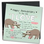 1st 2nd 25th Anniversary Card Gift For Husband Wife Boy Girl