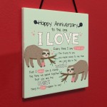 1st 2nd 25th Anniversary Card Gift For Husband Wife Boy Girl