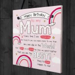 Happy Birthday Mum Special Card Poem Baby Son Daughter Love Gift