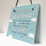 Good Luck Leaving Colleague Friend Teacher Work New Job Gift
