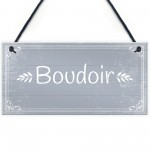 Boudoir Hanging Plaque Home Decor Bedroom Sign New Home Gift
