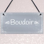 Boudoir Hanging Plaque Home Decor Bedroom Sign New Home Gift