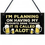 Funny Alcohol Beer Gin Wine Gift Hanging Plaque For Home Bar 