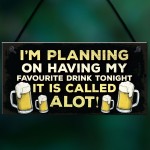 Funny Alcohol Beer Gin Wine Gift Hanging Plaque For Home Bar 