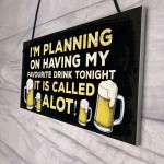 Funny Alcohol Beer Gin Wine Gift Hanging Plaque For Home Bar 