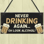 Novelty Bar Sign Funny Hanging Plaque For Man Cave Home Bar Sign