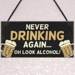 Novelty Bar Sign Funny Hanging Plaque For Man Cave Home Bar Sign