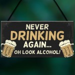 Novelty Bar Sign Funny Hanging Plaque For Man Cave Home Bar Sign