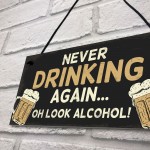 Novelty Bar Sign Funny Hanging Plaque For Man Cave Home Bar Sign