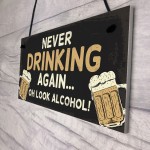 Novelty Bar Sign Funny Hanging Plaque For Man Cave Home Bar Sign