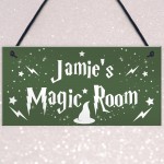 Wizard Magic Themed Personalised Bedroom Sign Christmas Gift