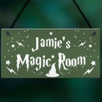 Wizard Magic Themed Personalised Bedroom Sign Christmas Gift