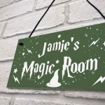 Wizard Magic Themed Personalised Bedroom Sign Christmas Gift