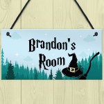 Personalised Name Room Plaque Wizard Magic Novelty Gift