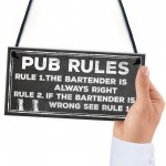 Funny Pub Sign Pub Rules Plaque Gift For Landlord Pub Owner Gift